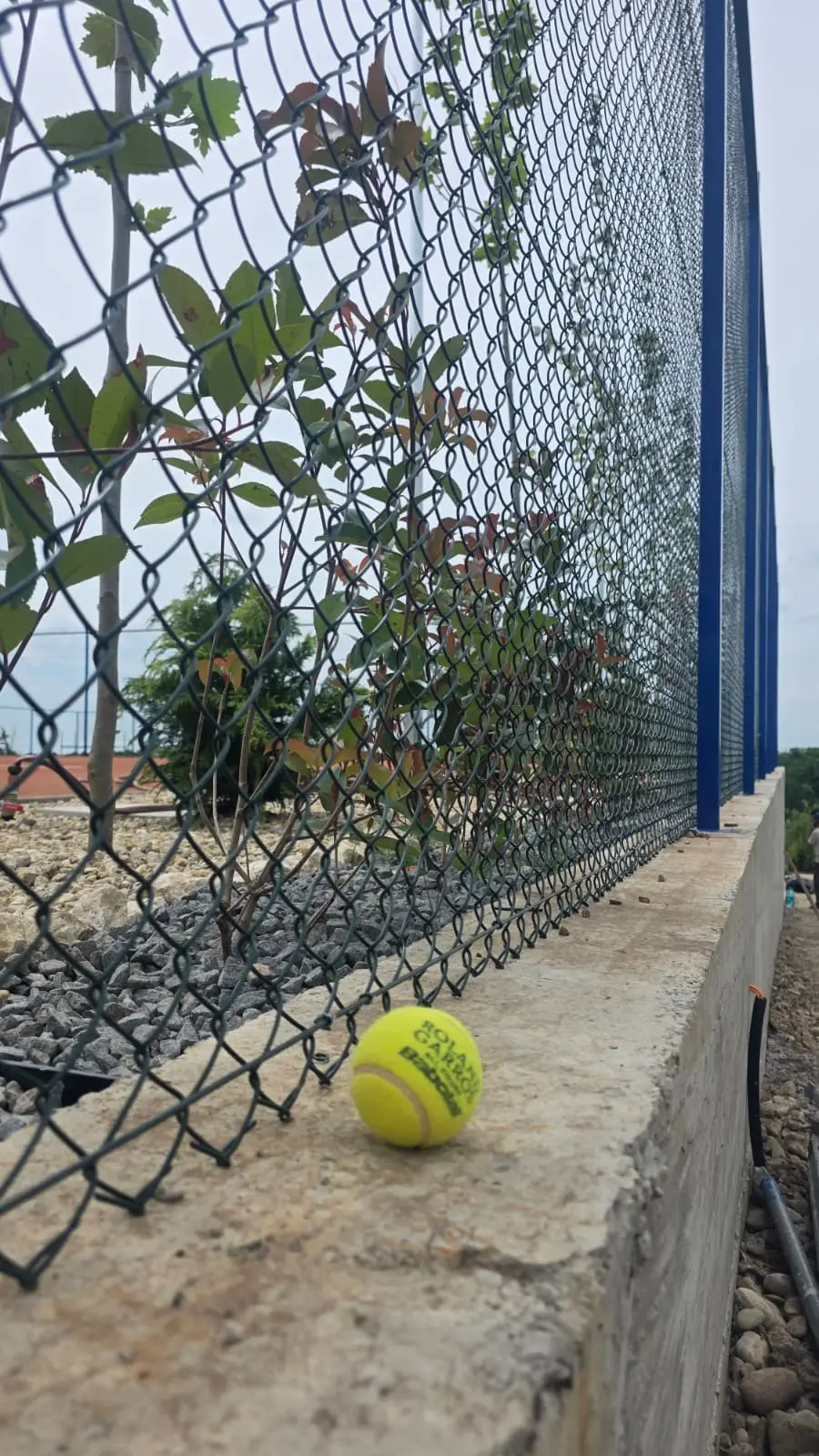Gard Teren Tenis cu Plasa Impletita