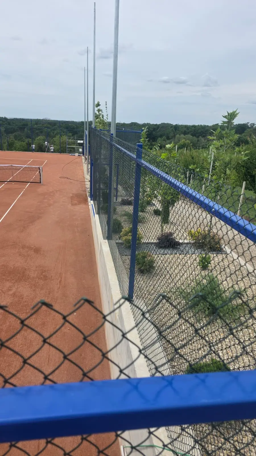 Gard Teren Tenis cu Plasa Impletita
