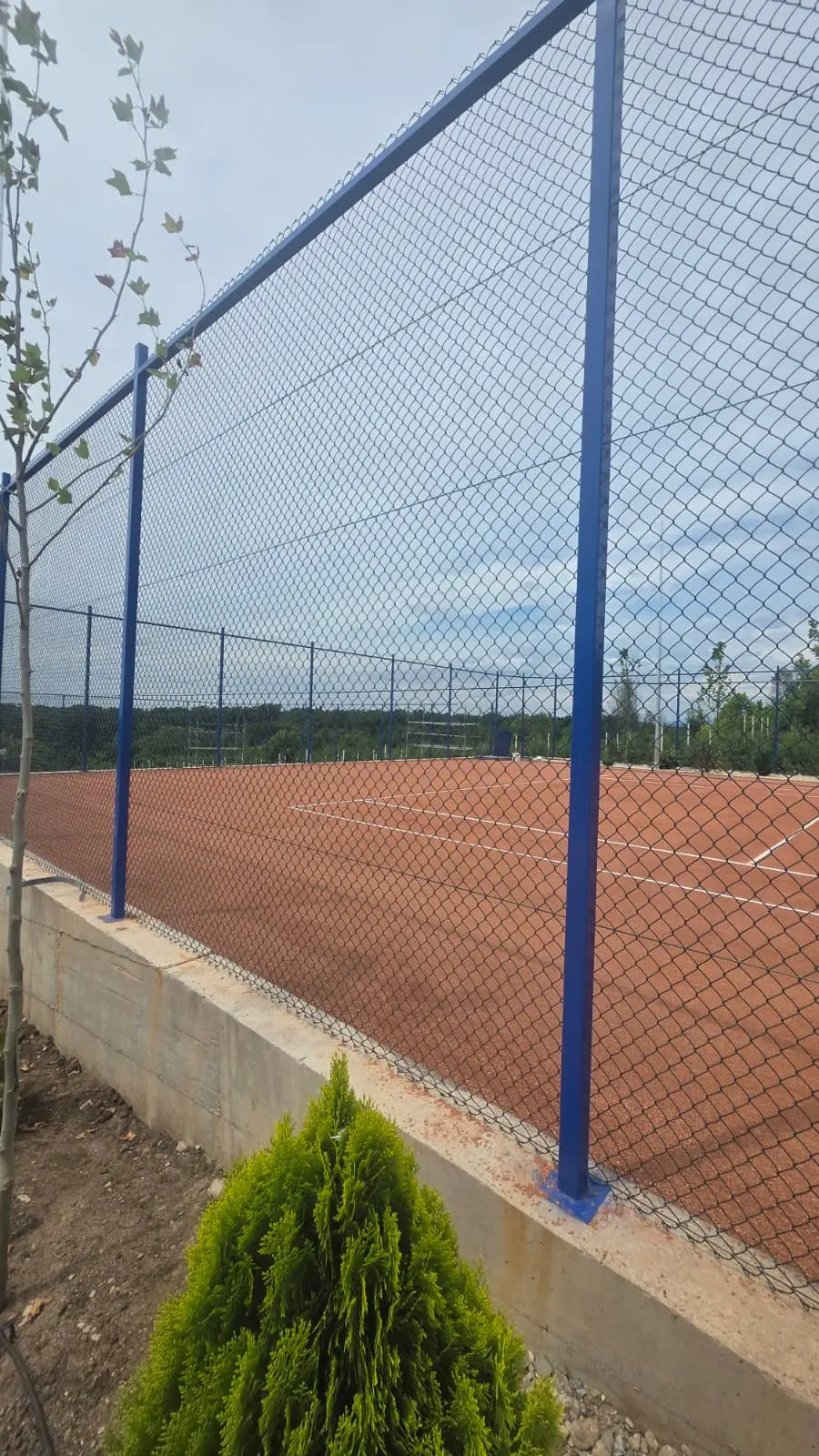 Gard Teren Tenis cu Plasa Impletita