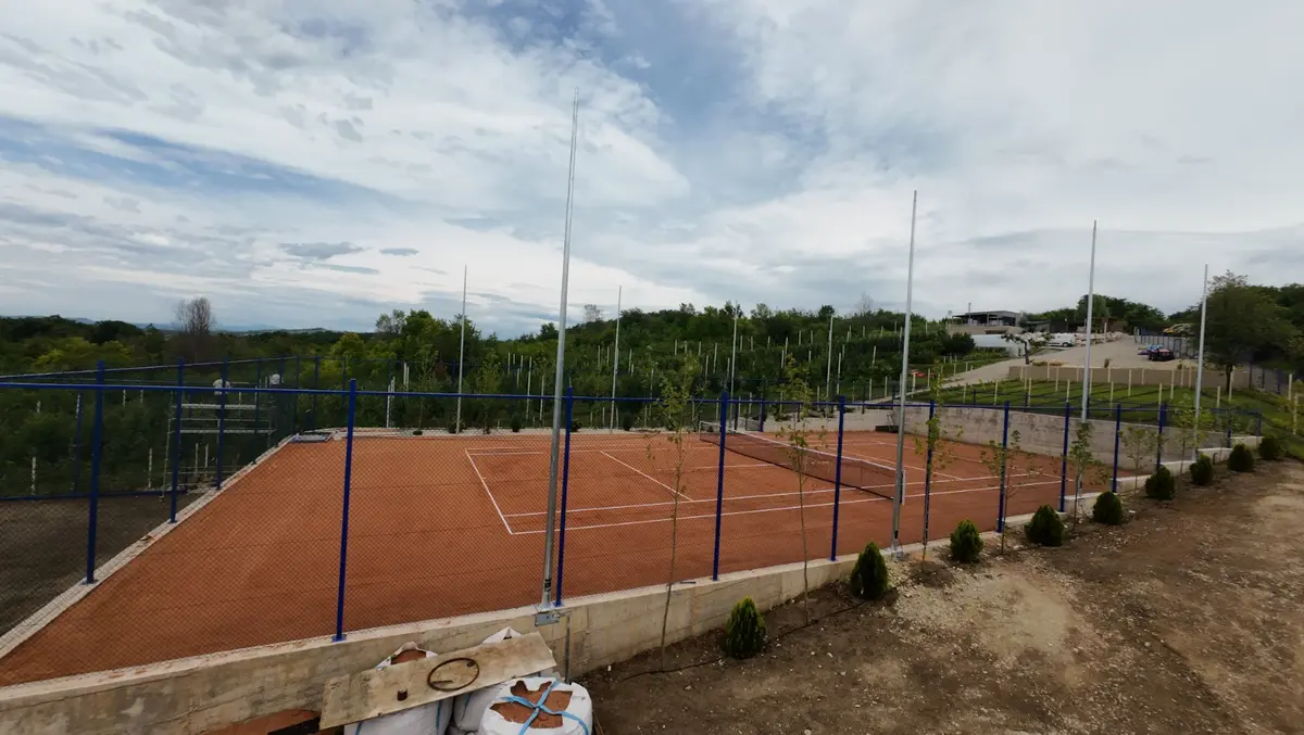 Gard Teren Tenis cu Plasa Impletita