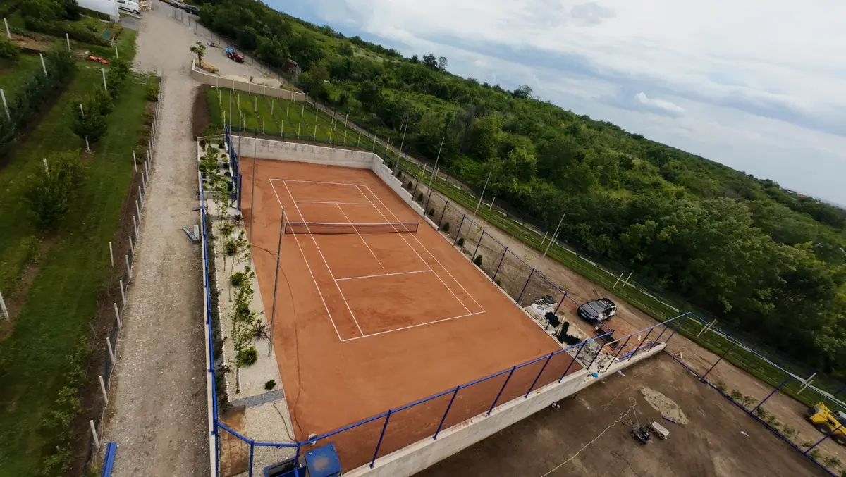 Gard Teren Tenis cu Plasa Impletita