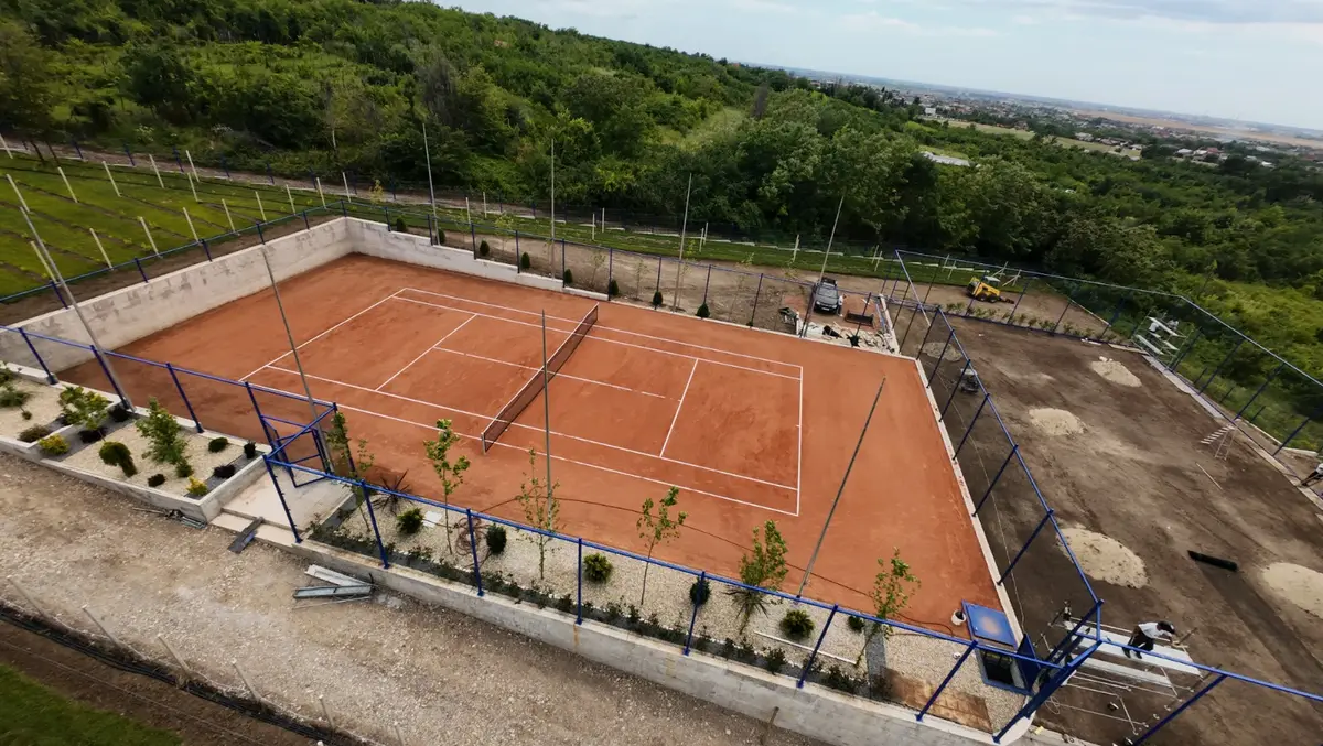 Gard Teren Tenis cu Plasa Impletita