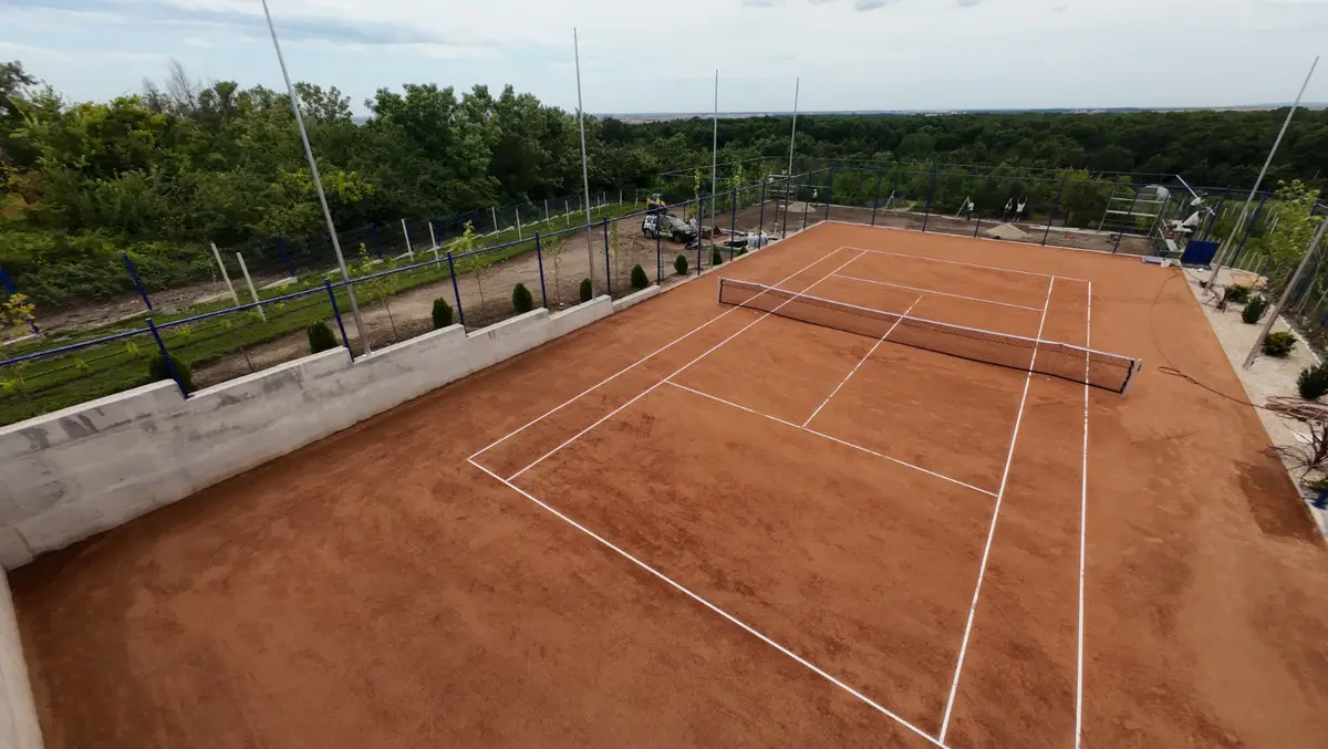 Gard Teren Tenis cu Plasa Impletita
