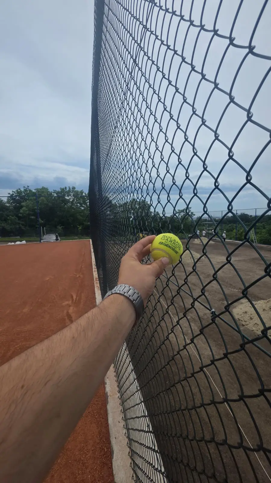 Gard Teren Tenis cu Plasa Impletita