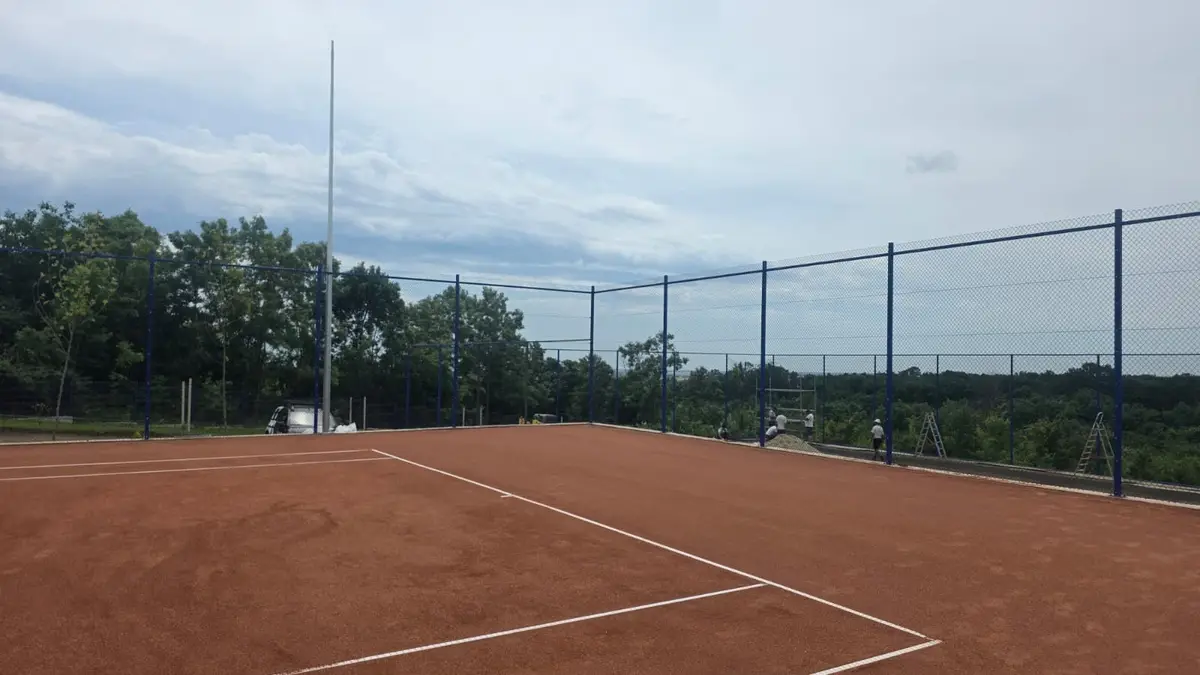 Gard Teren Tenis cu Plasa Impletita