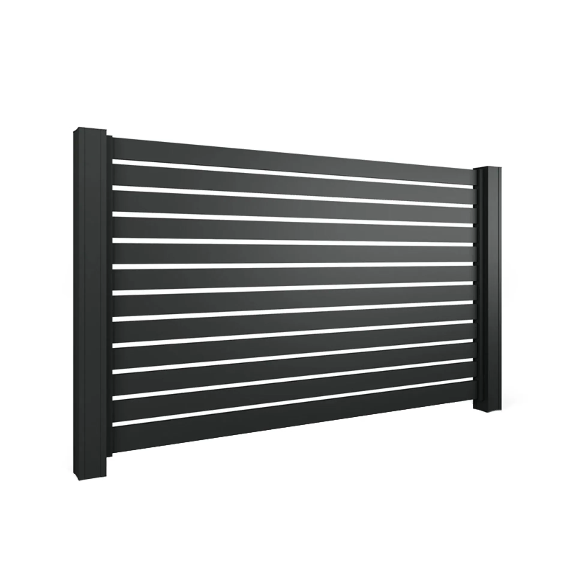 Panou Rezidential Aluminiu AL.101. Panou de gard din aluminiu cu aspect modern. Confectionat dintr-un material premium, acest gard este menit sa isi pastreze aspectul impecabil pentru o lunga durata de timp. Alege acum o imprejmuire completa din aluminiu!
